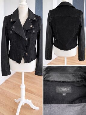 Liverpool Black Moto Jacket